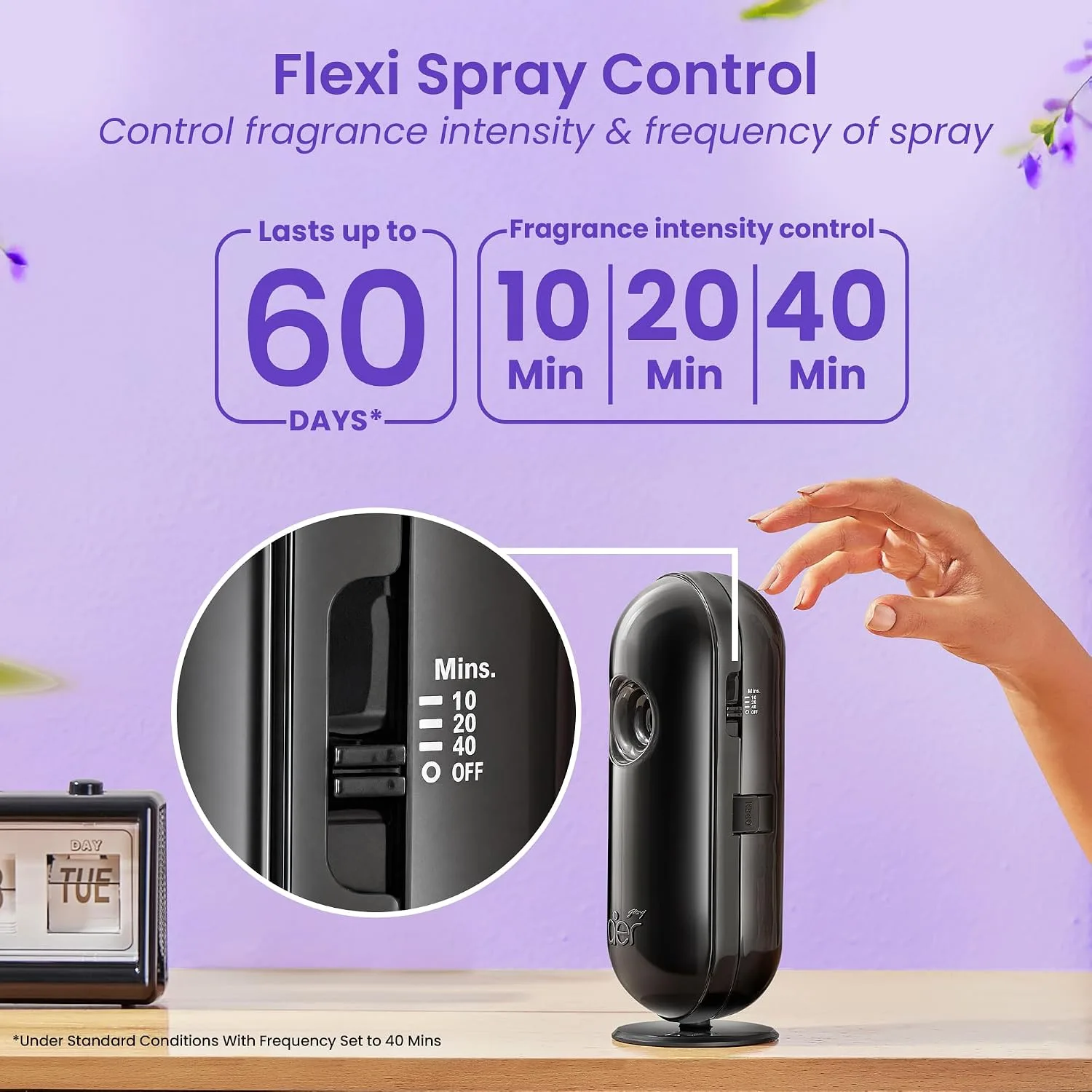 In-Depth Review: best room freshener spray - Godrej aer Matic Kit (Machine + 1 Refill) – Automatic Room Fresheners with Flexi Control Spray | La 5 Godrej aer Matic Kit (Mach - view 4