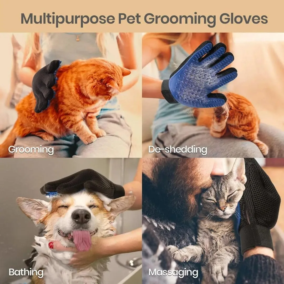 In-Depth Review: best pet grooming gloves - Dog Deshedding Self-Cleaning Grooming Glove for Pet Bathing & Massaging – Soft Rubber pet Hand Glov 5 Dog Deshedding Self-Cle - view 4
