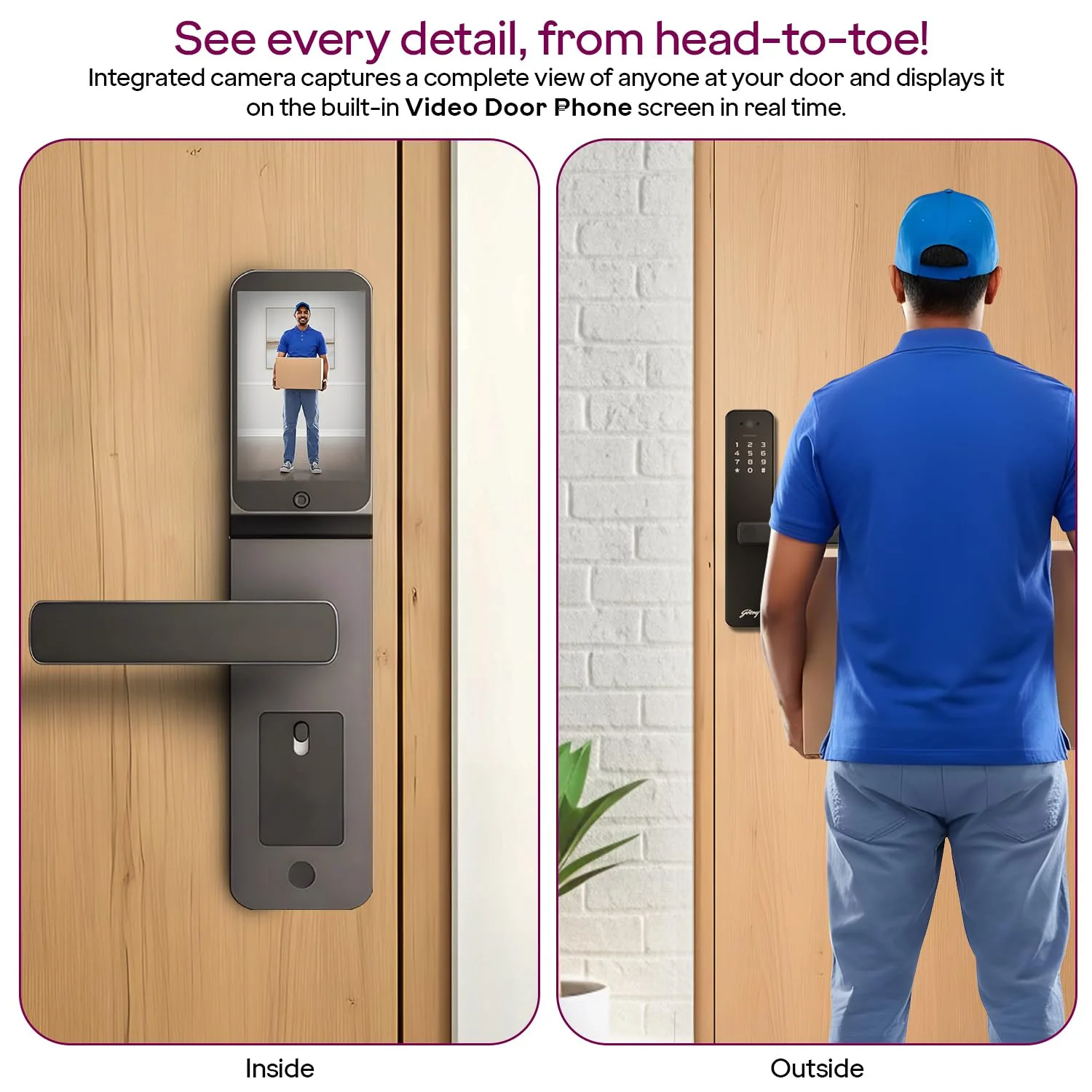 In-Depth Review: best door lock digital - Godrej Smart Lock | Neo Pro View Digital Lock for Wooden Doors with Camera, View Screen, Wi-fi | Mobile App 4 best door lock digital view 2