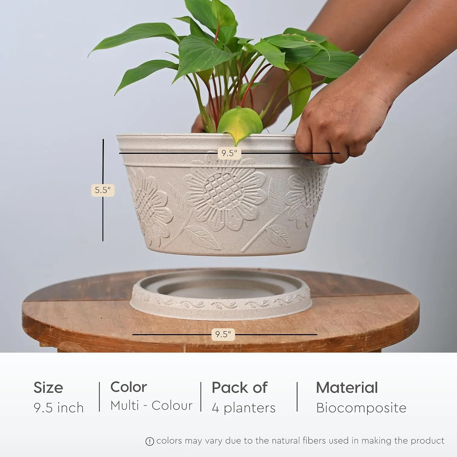 best planter pots decorative - Eha Earth Friendly Nile Plant 2 Eha Earth Friendly Nile - view 2