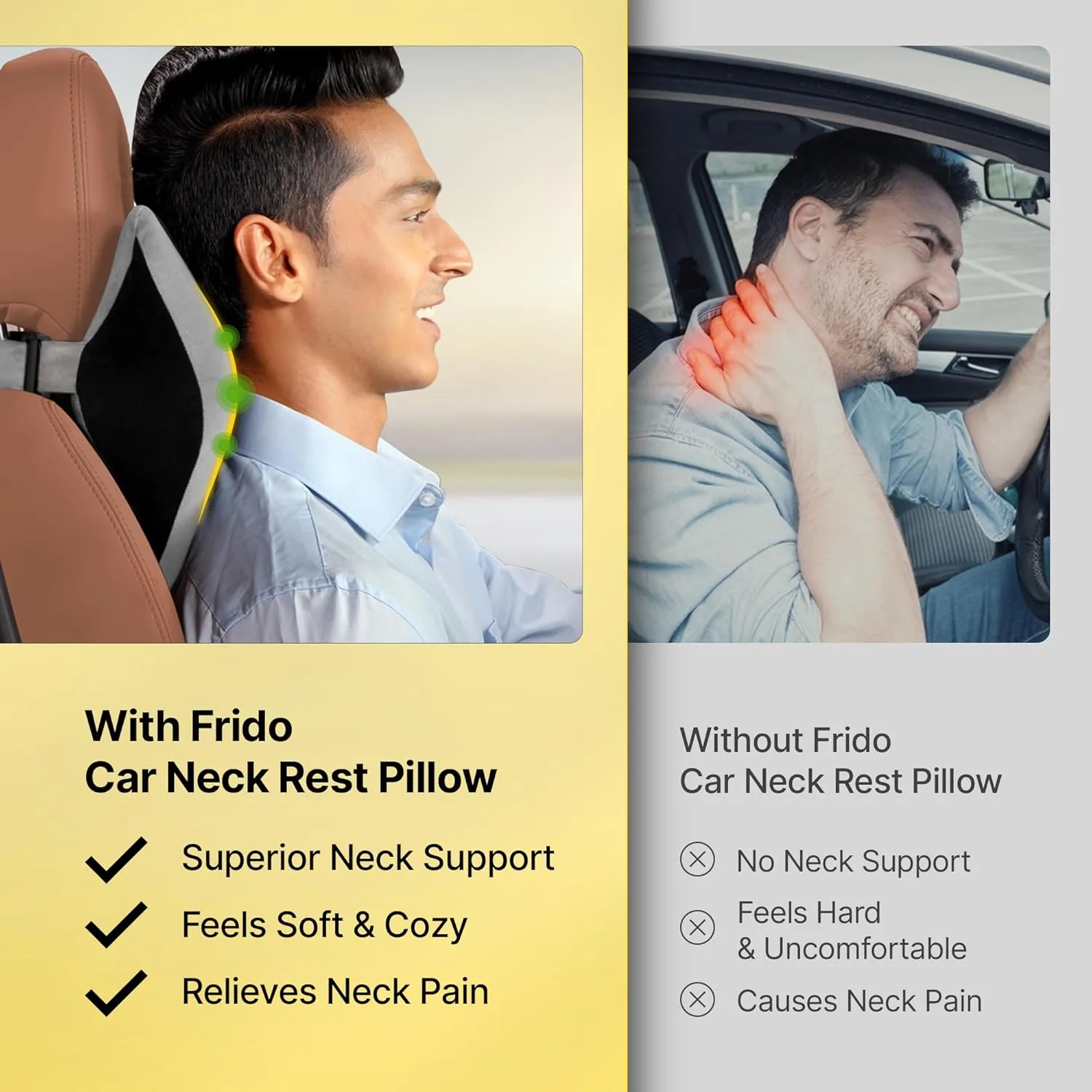 best car neck pillow - Frido Ultimate Car Neck Rest Pillow| 3 Frido Ultimate Car Neck R - view 3