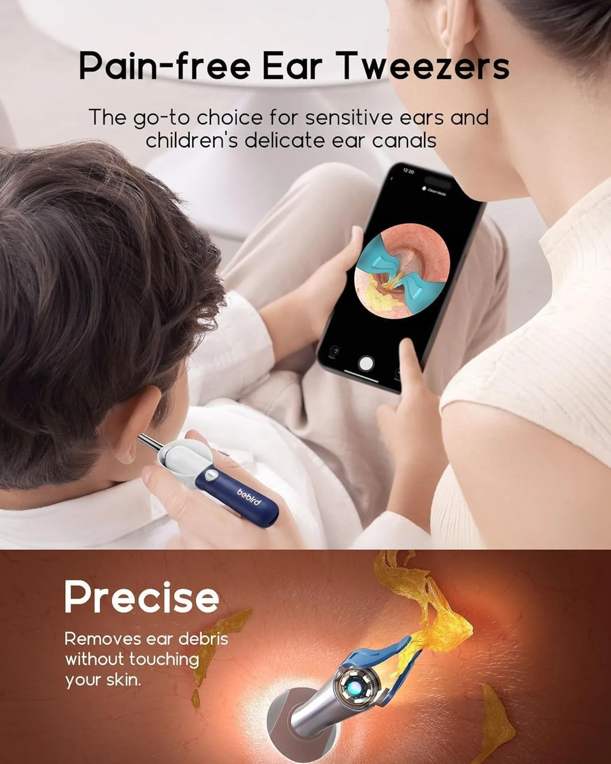 In-Depth Review: best ear cleaner tool - SELLASTIC Ear Cleaner Tool Kit, Ear Wax Removal with HD Camera & WiFi Connection, Flexible Otoscope Came 5 best ear cleaner tool view 3