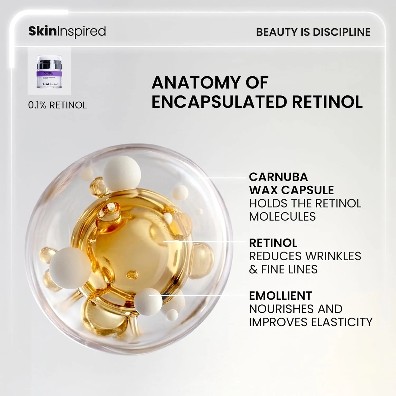 In-Depth Review: best anti aging cream - SkinInspired Retinol Night Cream For Wrinkles & Anti-Aging | 0.1% Retinol Which Is Encapsulated | Lightw 4 SkinInspired Retinol Night Cream - view 3