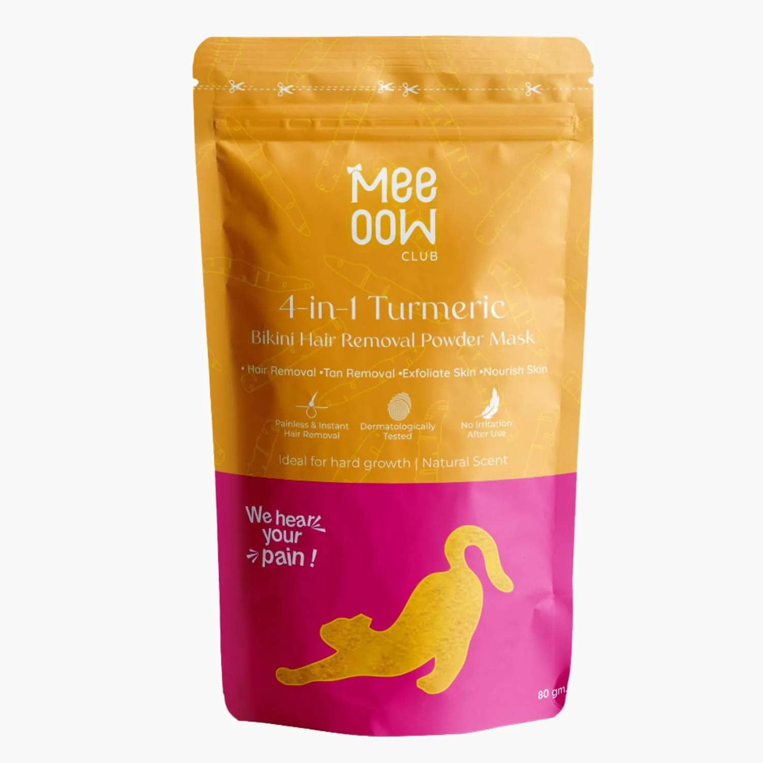 best waxing kit home - MEEOOW CLUB Turmeric Bikini Hair Remo 1 best waxing kit home