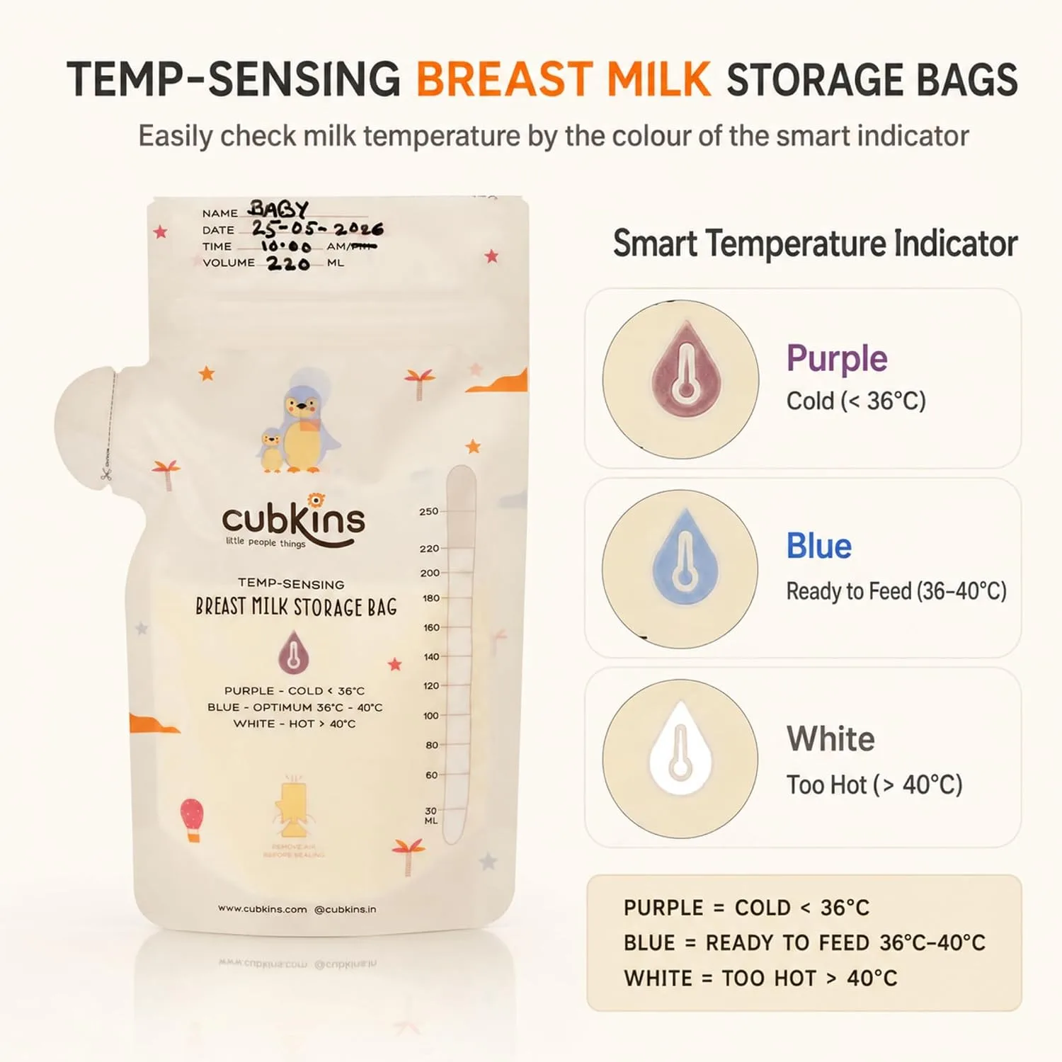 best baby milk storage bag view 2