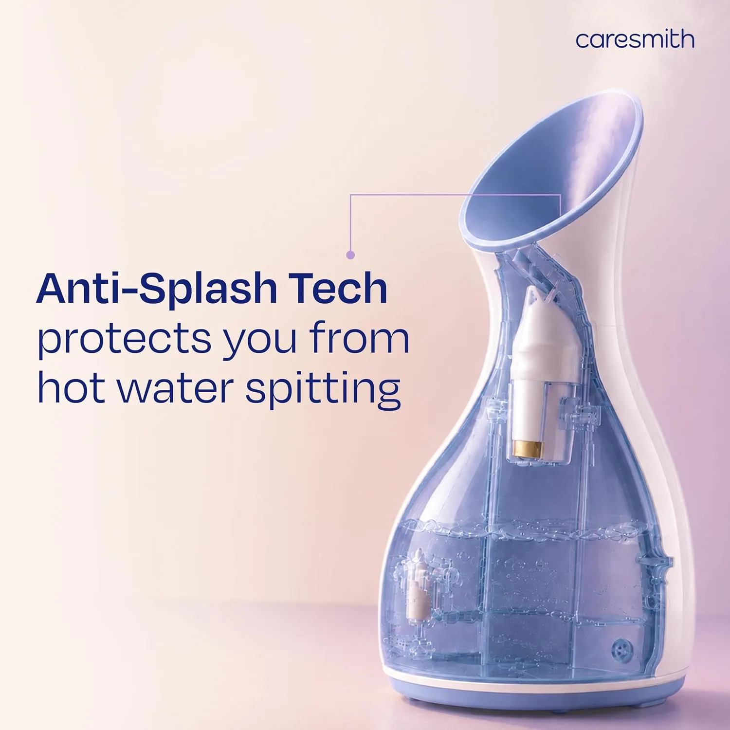 In-Depth Review: best face steamer machine - CARESMITH 2 In 1 Face Steamer + Steamer For Cold & Cough | 16 Mins Of Natural Steam With 170Ml Large 5 CARESMITH 2 In 1 Face Steamer - view 4
