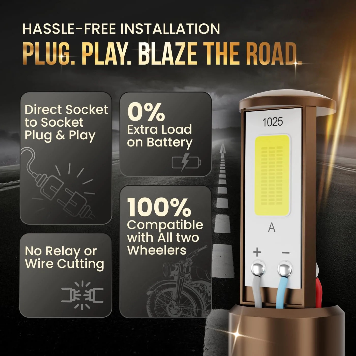 best bike led headlight view 3