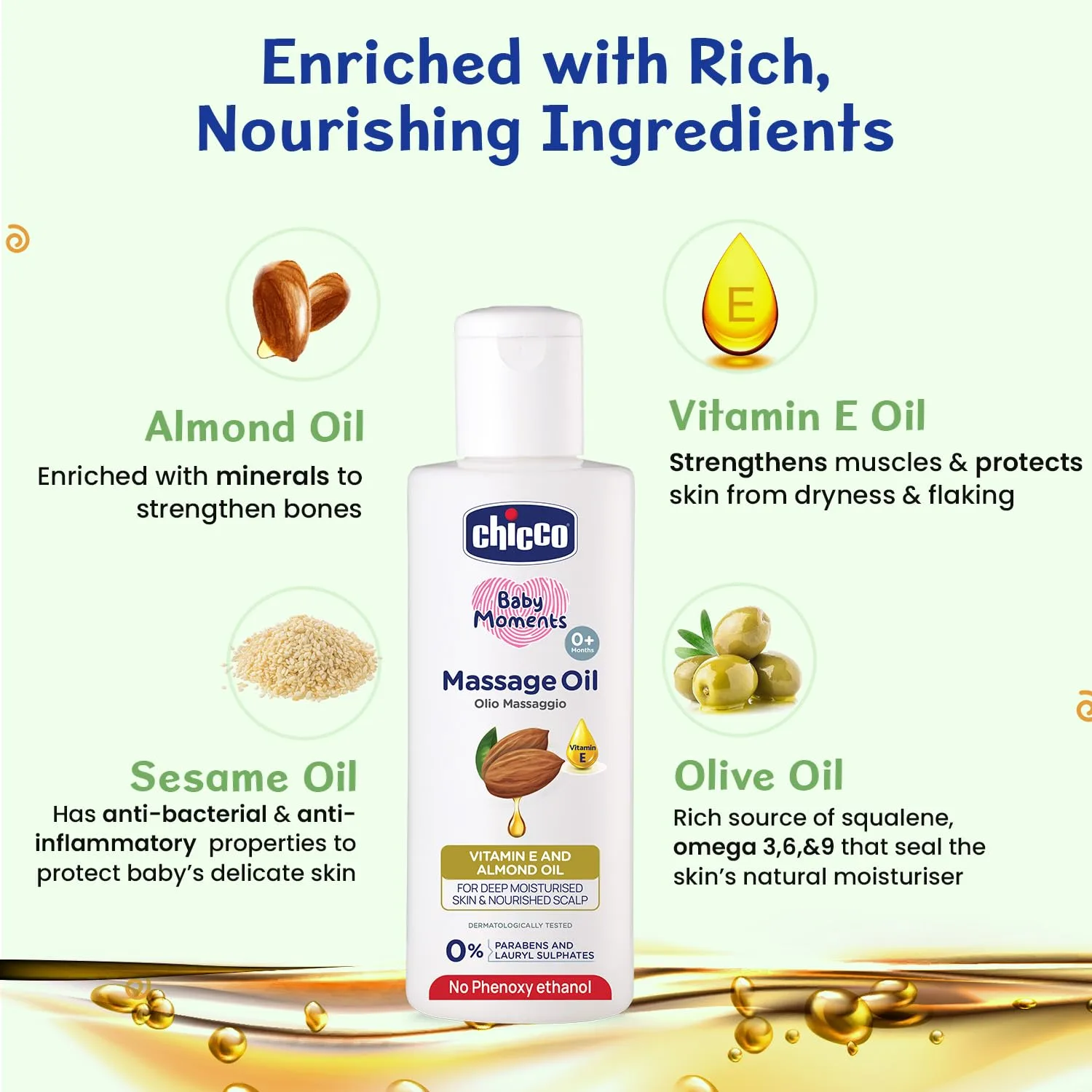 In-Depth Review: best baby oil massage - Chicco Baby Moments Massage Oil, New Advanced Non-sticky & Moisturizing Formula, Suitable for Baby’s S 6 Chicco Baby Moments Massag - view 5