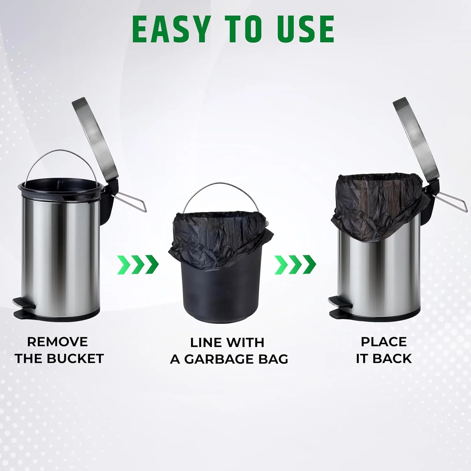 best trash can kitchen - Robustt Dustbin with Pedal – 7 Robustt Dustbin with Pedal - view 7