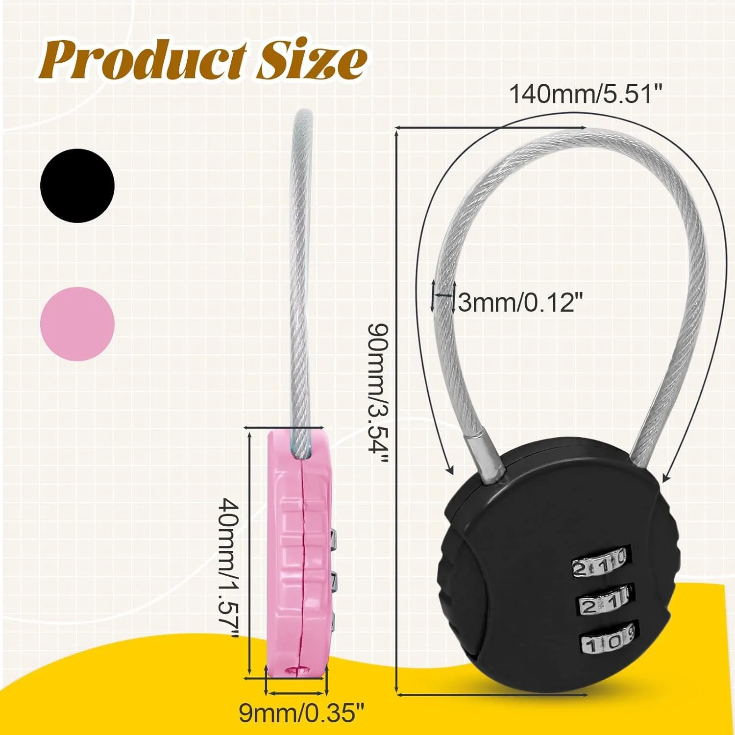 In-Depth Review: best luggage lock combination - 3 Digit Travel Luggage Combination Lock, Gym Padlock Mini Combination Waterproof Resettable Bag Lugga 2 best luggage lock combination