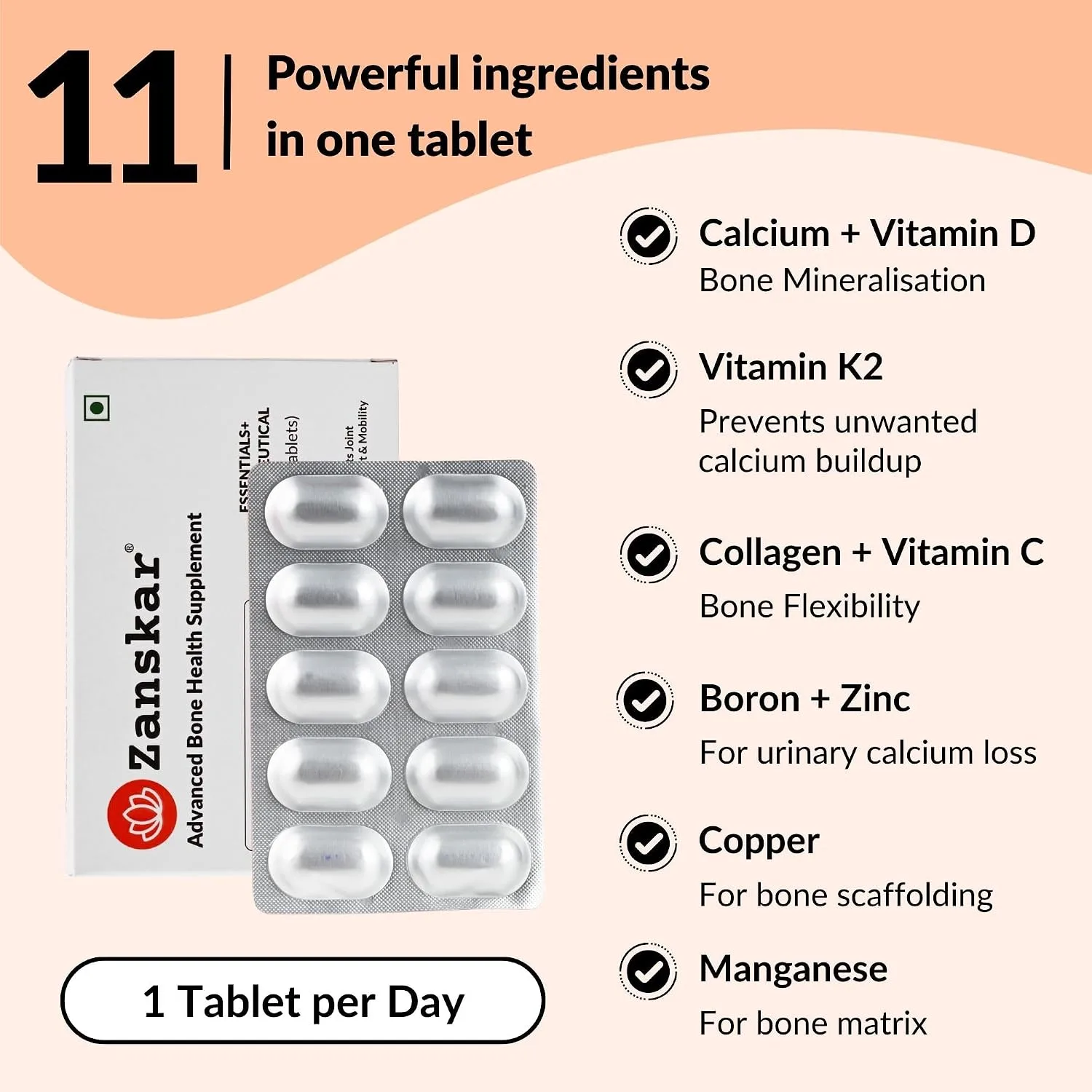 best calcium tablets women - Zanskar Advanced Bone Health Ta 3 Zanskar Advanced Bone Healt - view 3