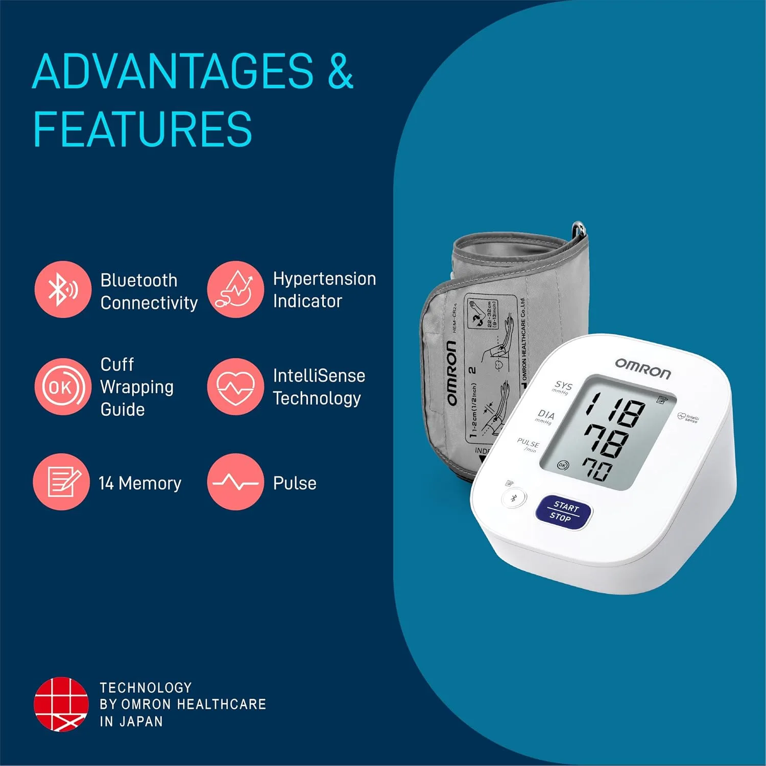 best bp monitor machine - Omron HEM 7140T1 Bluetooth Arm Blo 3 Omron HEM 7140T1 Bluetoot - view 3