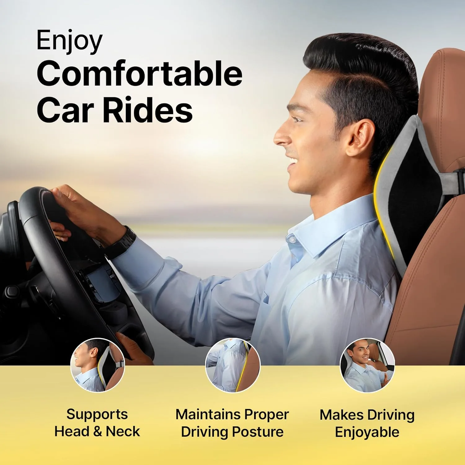 best car neck pillow - Frido Ultimate Car Neck Rest Pillow| 2 Frido Ultimate Car Neck R - view 2