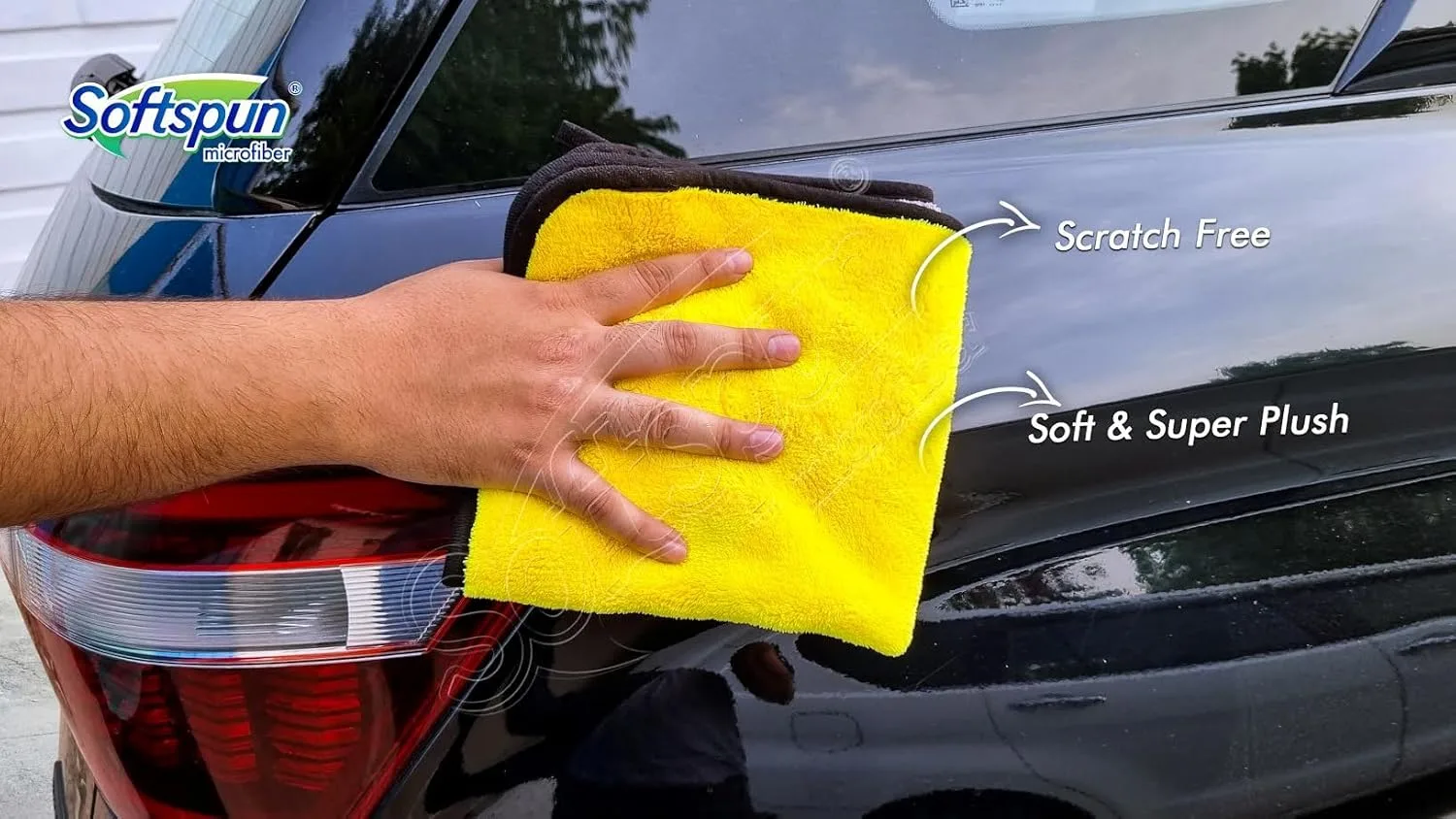 In-Depth Review: best bike microfiber cloth - SOFTSPUN Microfiber Cloth Silk Banded Edges 800 GSM 30X40 cms 3pcs Yellow+Grey! Silk Banded Edge Towel S 6 best bike microfiber cloth view 4