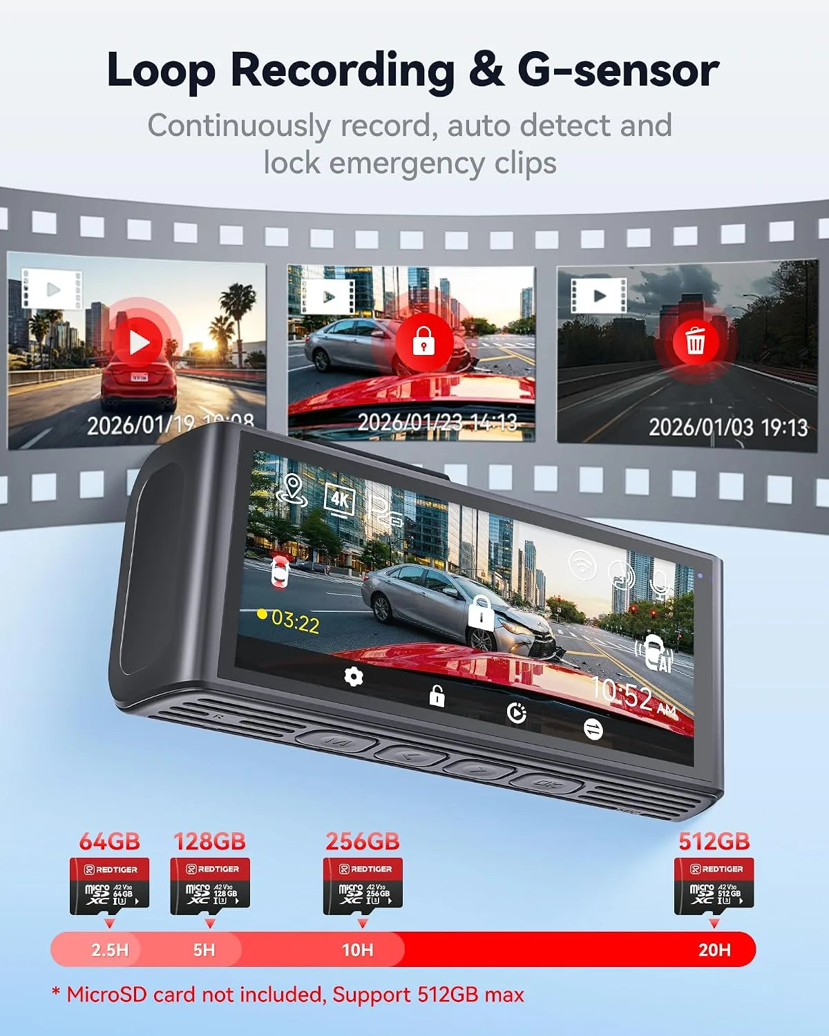 In-Depth Review: best car dashboard camera - REDTIGER F7NA 4K Dual Dash Cam for Car with ADAS, STARVIS 2 IMX678 Sensor, 8MP UHD, 5GHz WiFi 6 Fast Down 8 REDTIGER F7NA 4K Dual Dash C - view 7