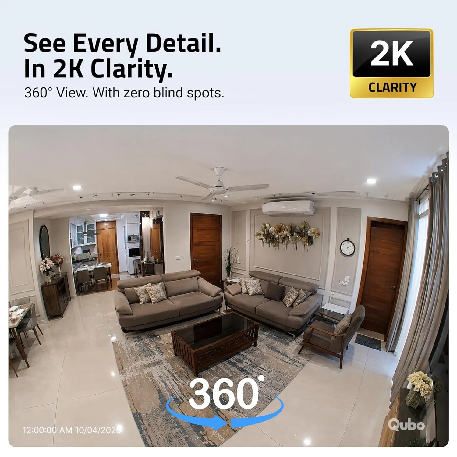 Qubo Smart Cam 360° 3MP - view 3