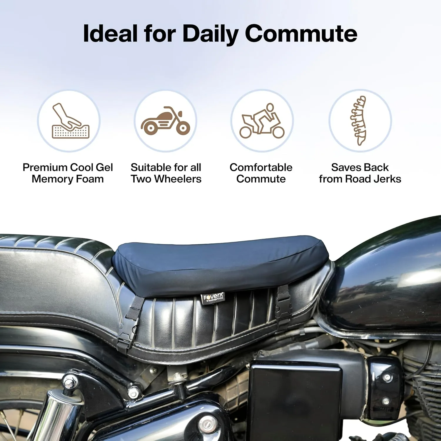FOVERA Memory Foam Motorcy - view 4