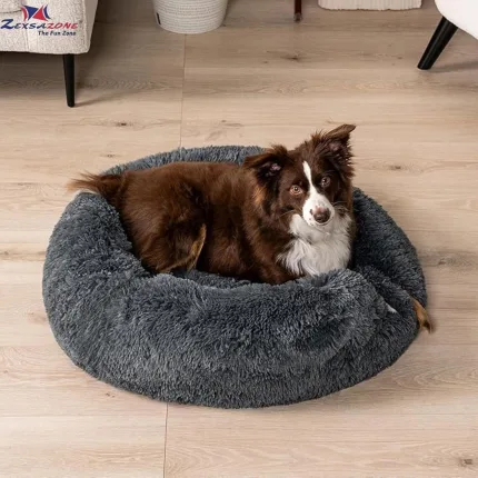 ZEXSAZONE Round Donut Pet Bed - view 2