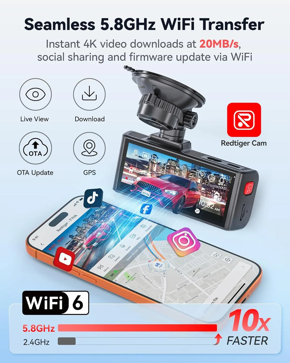 In-Depth Review: best car dashboard camera - REDTIGER F7NA 4K Dual Dash Cam for Car with ADAS, STARVIS 2 IMX678 Sensor, 8MP UHD, 5GHz WiFi 6 Fast Down 7 REDTIGER F7NA 4K Dual Dash C - view 6