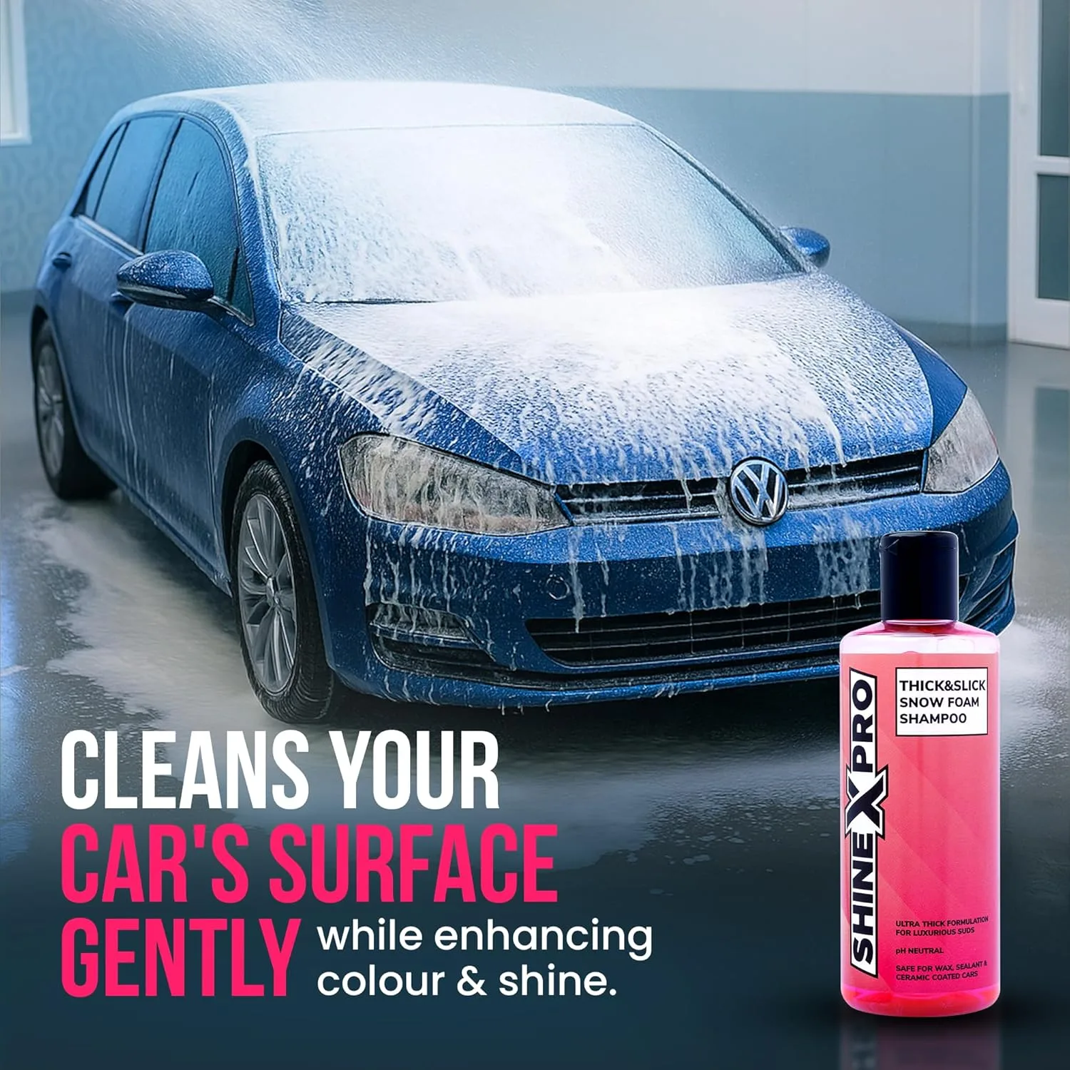 In-Depth Review: best car shampoo foam - ShineXPro 300mL SuperThick Car Wash Shampoo Concentrate – pH Neutral, Thick Suds – Thick&Sli 3 ShineXPro 300mL SuperThick Ca - view 2