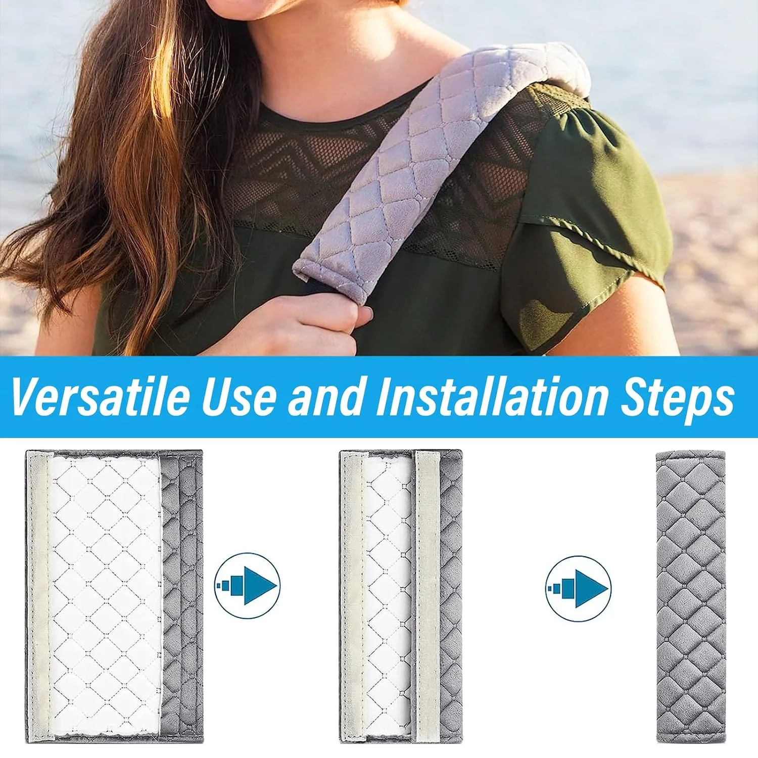 In-Depth Review: best car seat belt cover - Kewucn Extra Long Seatbelt Cover, Super Soft Car Seat Belt Strap Cushion, Comfortable Shoulder Pad Neck Cu 7 Kewucn Extra Long Seatbelt - view 6