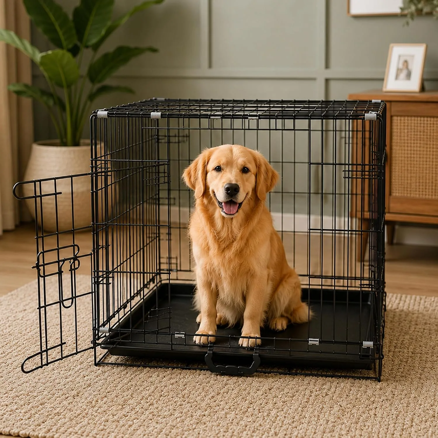 PETJOY Foldable Metal Dog - view 2
