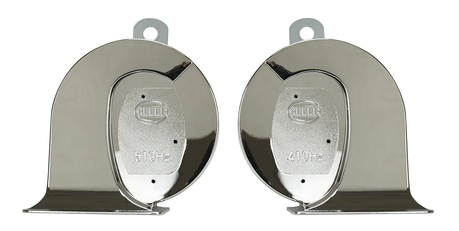 In-Depth Review: best car horn - Hella 007728883 Chrome Trumpet Horn Set ( 12V,400/500 Hz,105 -118 dB @ 2m) for Passenger Car | | best car horn 3 Hella 007728883 Chrome Tr - view 2