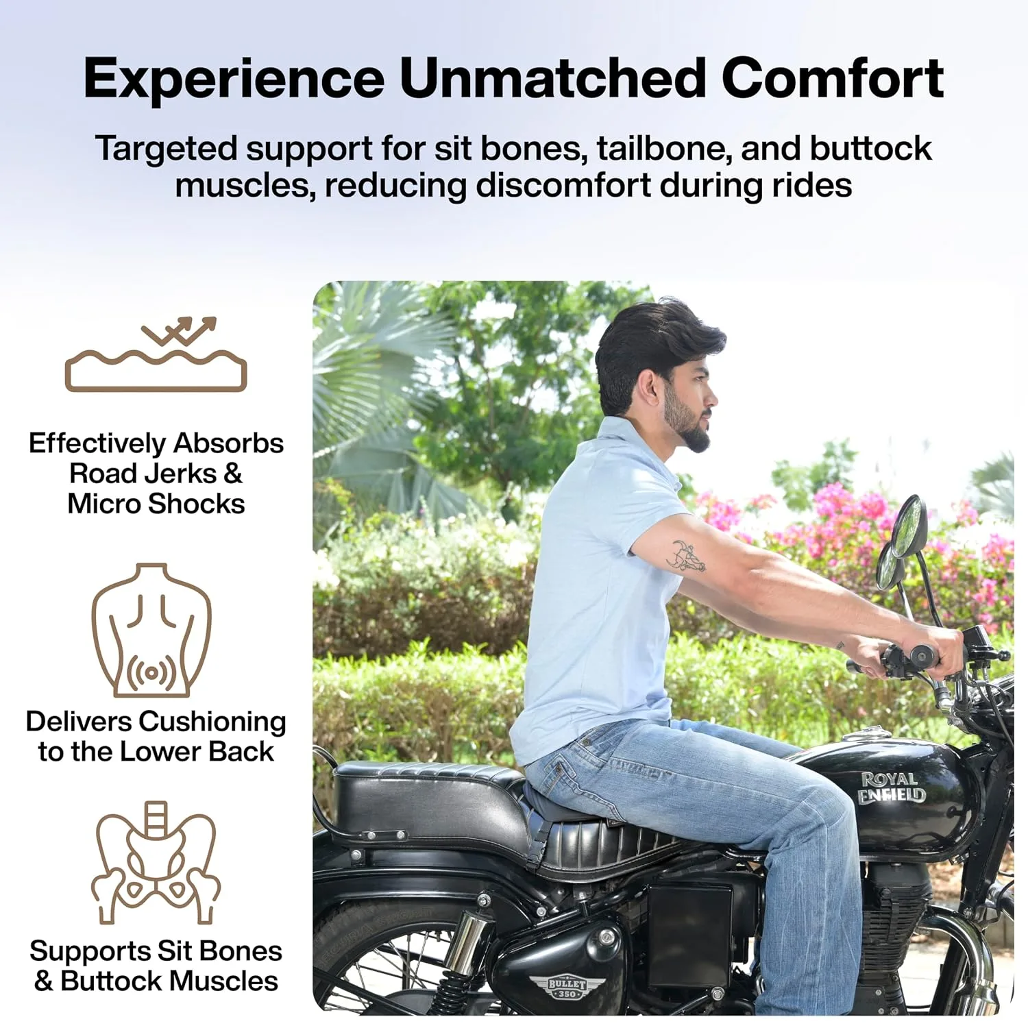 FOVERA Memory Foam Motorcy - view 2