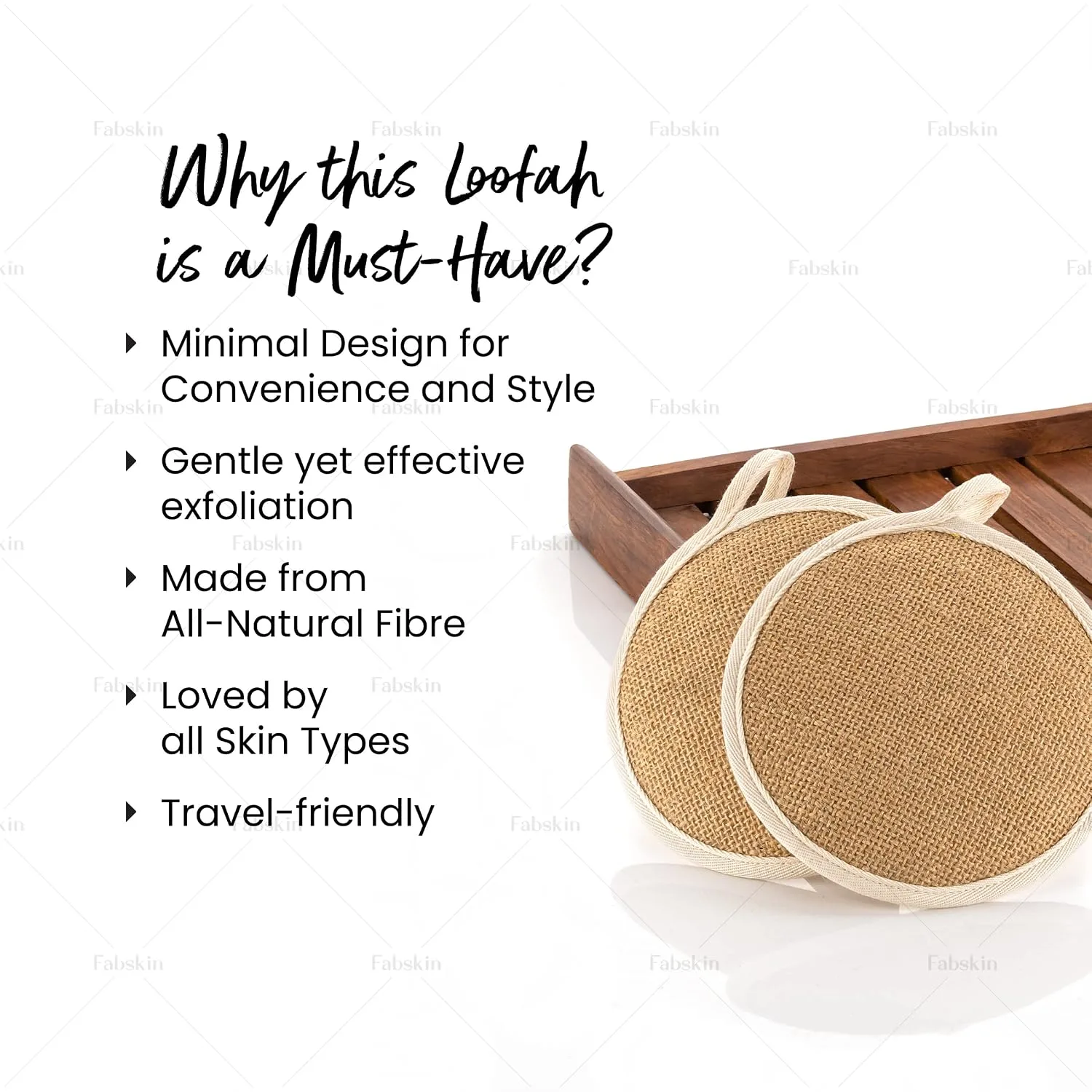 In-Depth Review: best body scrubber loofah - Fabskin Loofah Body Bath Scrub/Scrubber For Bathing | For Men & Women | Made of Natural Organic Jute 4 Fabskin Loofah Body Bath Sc - view 3