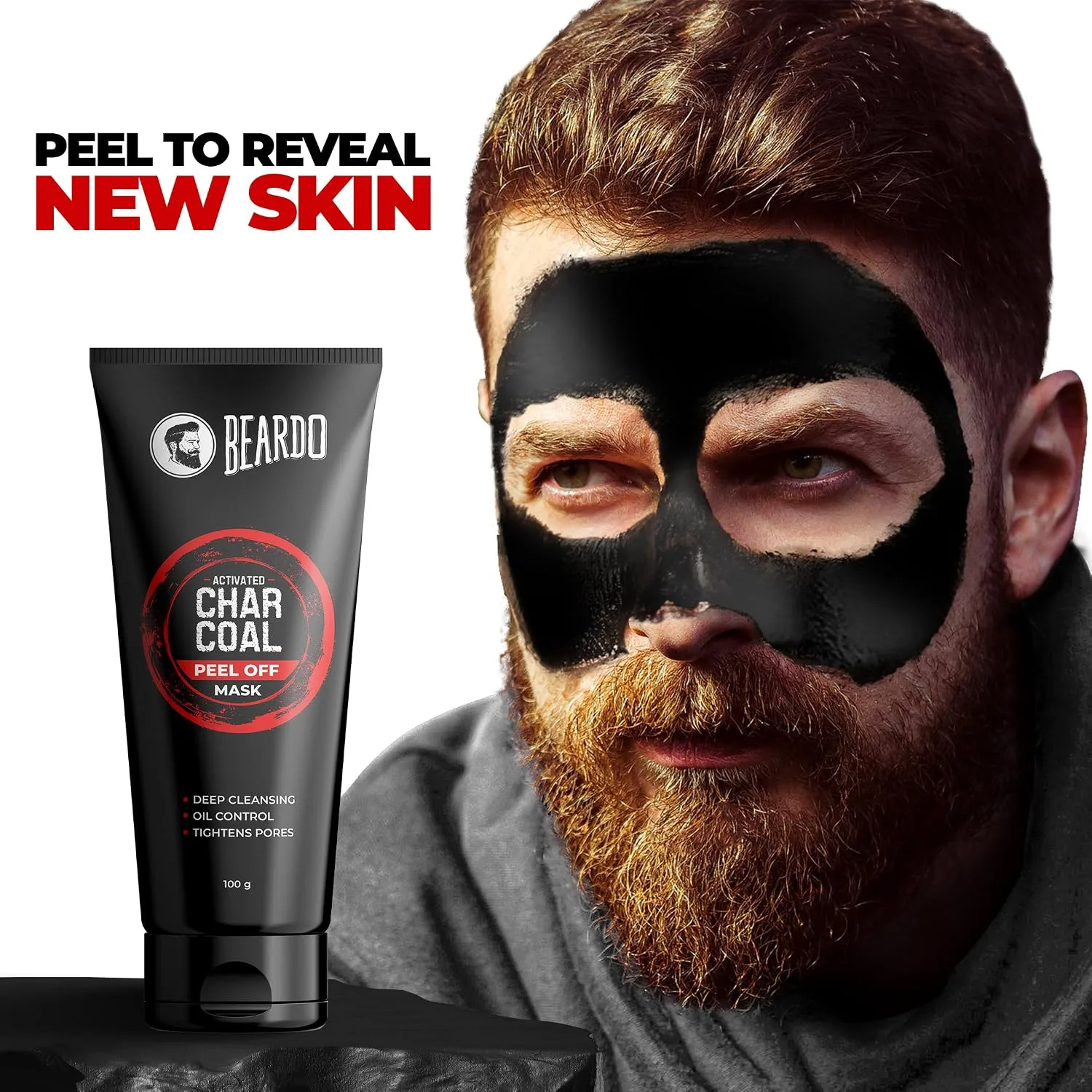 best charcoal face mask - Beardo Activated Charcoal Peel Off 7 Beardo Activated Charcoal - view 7