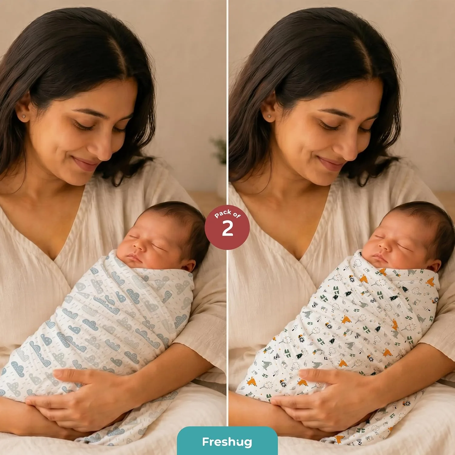 100% Cotton Muslin Swadd - view 3