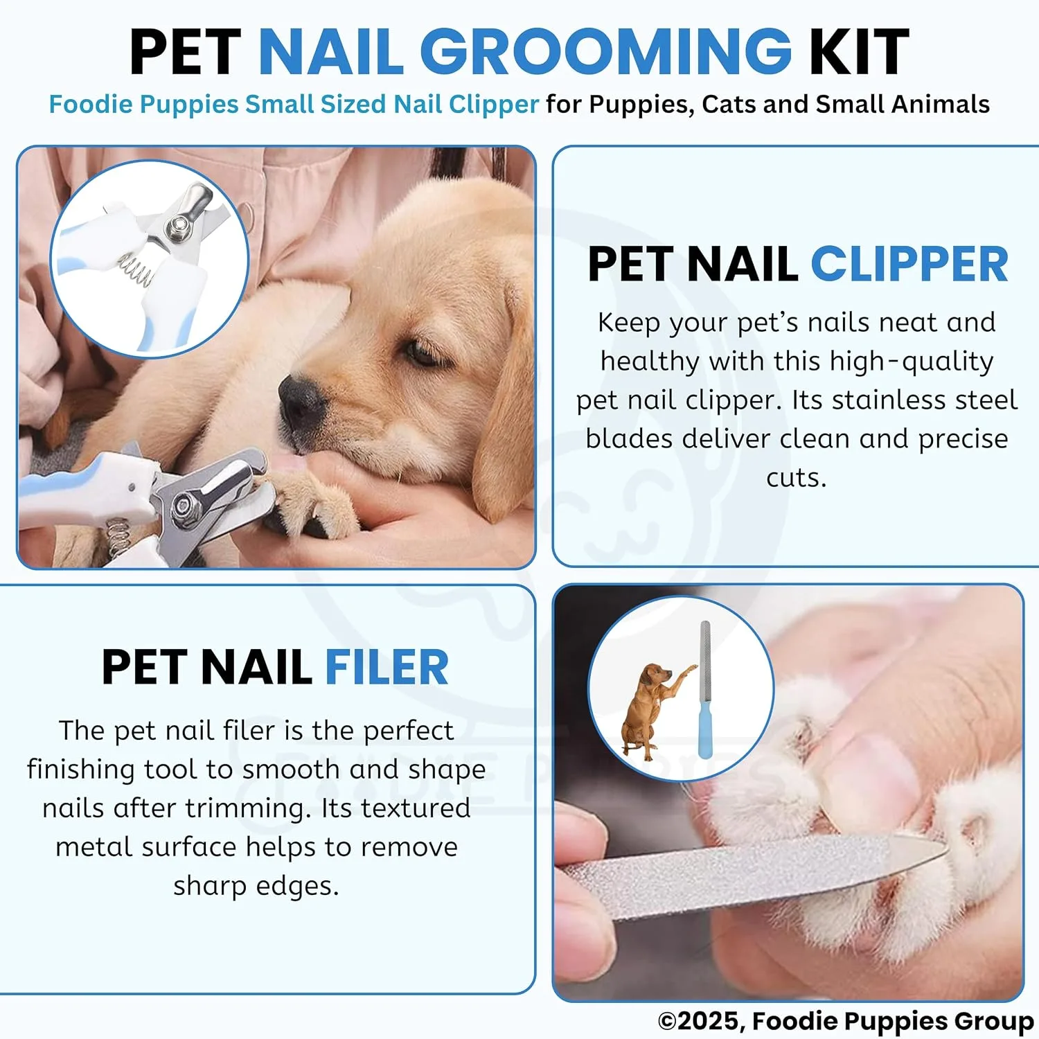 In-Depth Review: best pet nail clipper - Foodie Puppies Professional Animal Nail Cutter Clipper Trimmer Filer – (Nail Clipper – Small) for 7 Foodie Puppies Professiona - view 6