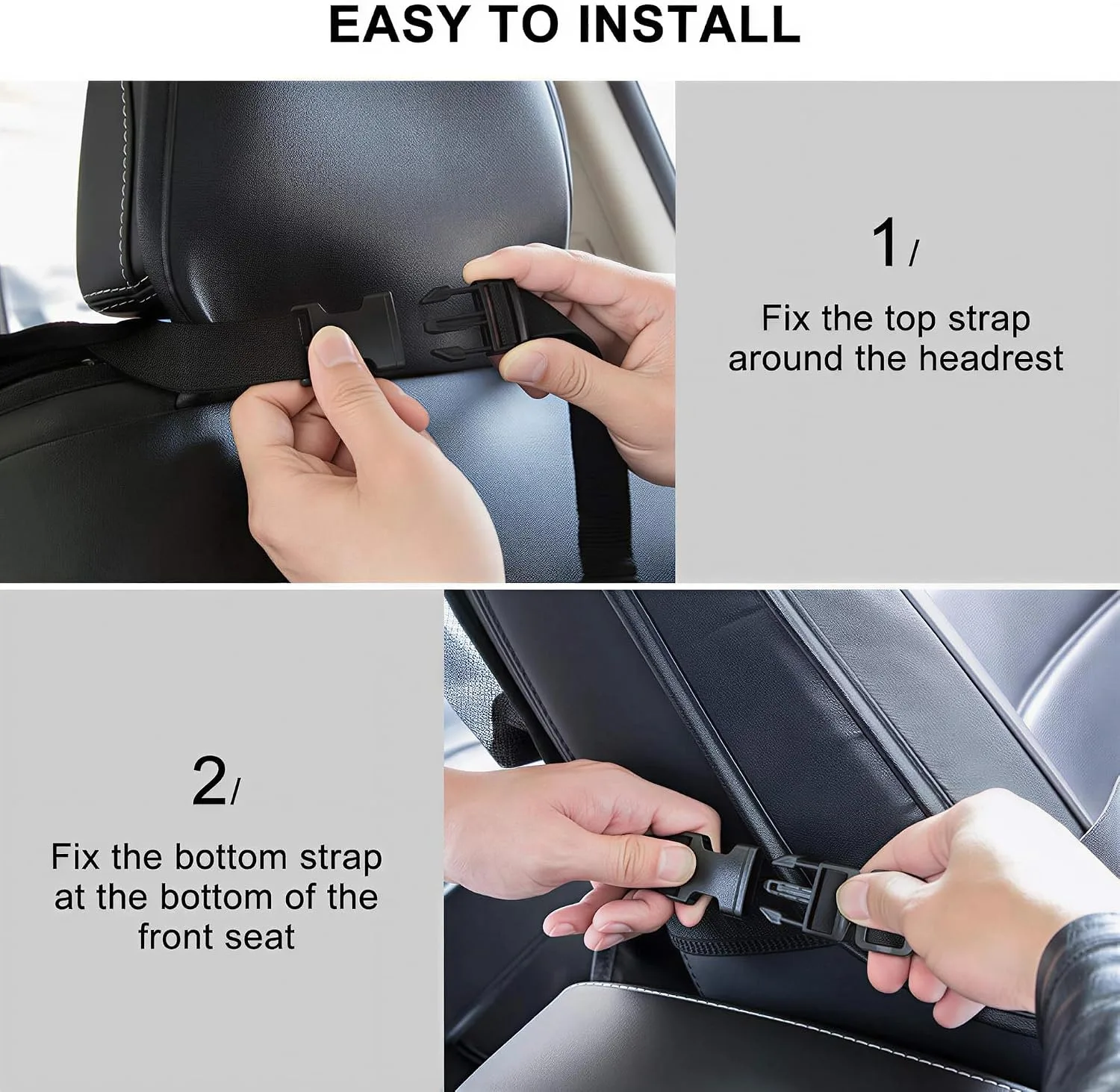 In-Depth Review: best car back seat organizer - ONE PIX Backseat Car Organizer Mats Back Seat Organizers and Storage Bag with Touch Screen Tablet Hold 8 ONE PIX Backseat Car Or - view 7