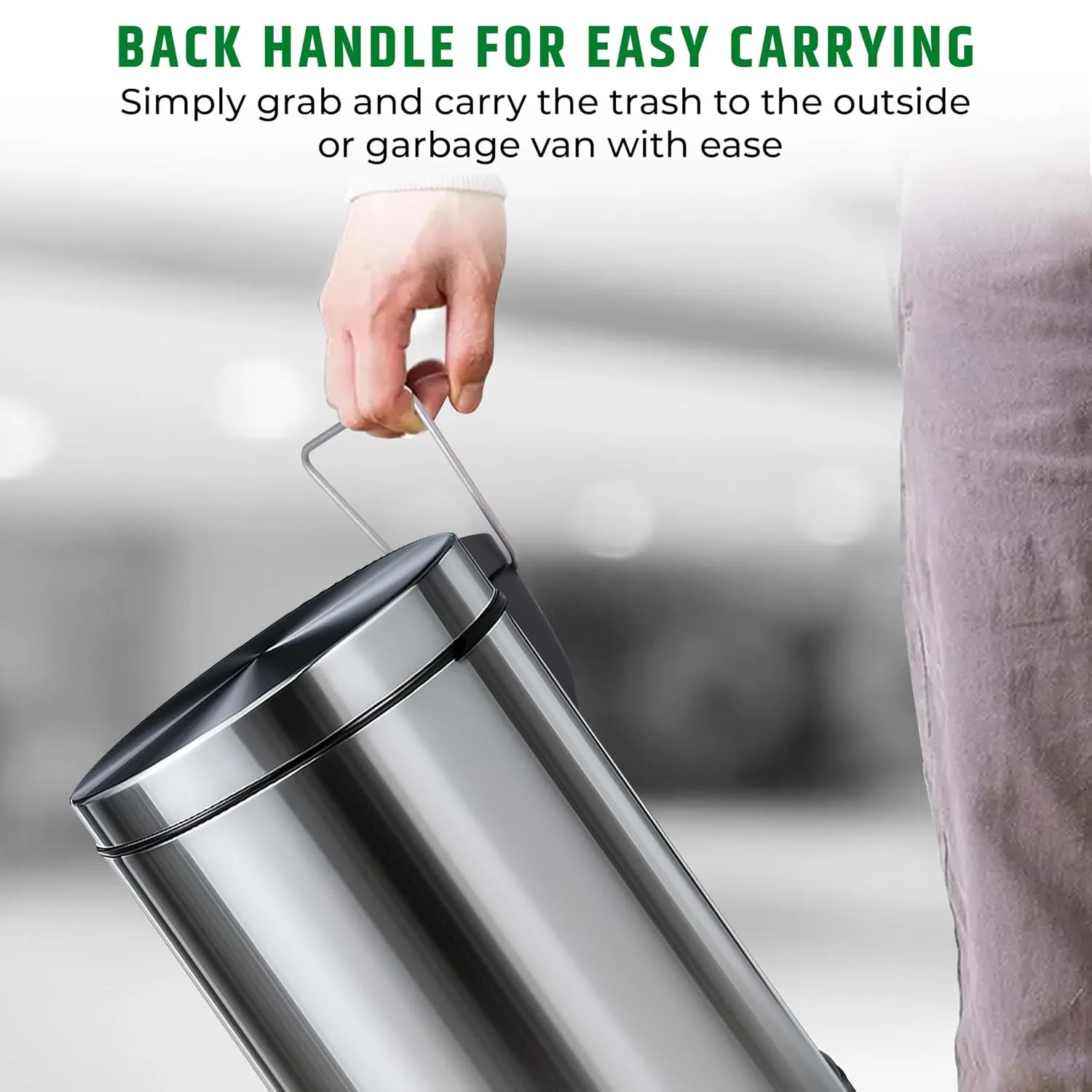 best trash can kitchen - Robustt Dustbin with Pedal – 3 Robustt Dustbin with Pedal - view 3