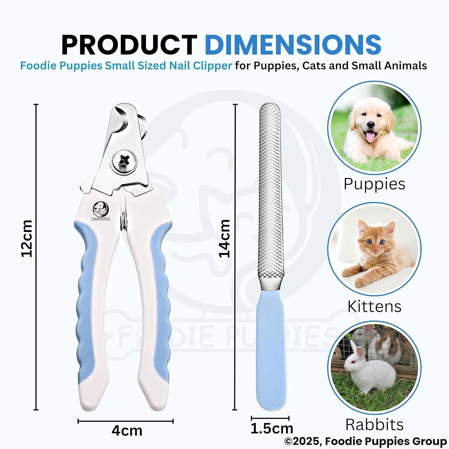 In-Depth Review: best pet nail clipper - Foodie Puppies Professional Animal Nail Cutter Clipper Trimmer Filer – (Nail Clipper – Small) for 3 Foodie Puppies Professiona - view 2