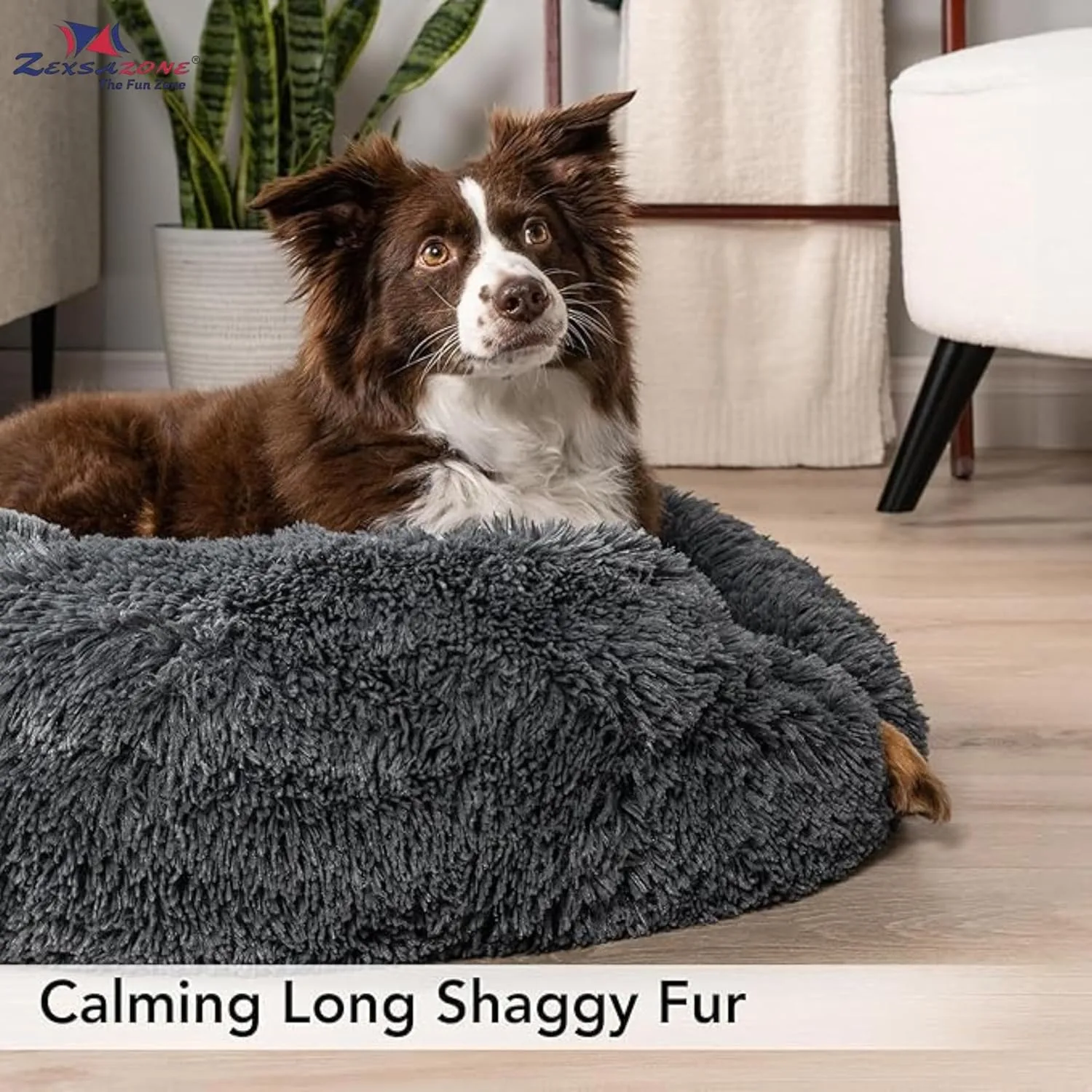 ZEXSAZONE Round Donut Pet Bed - view 3