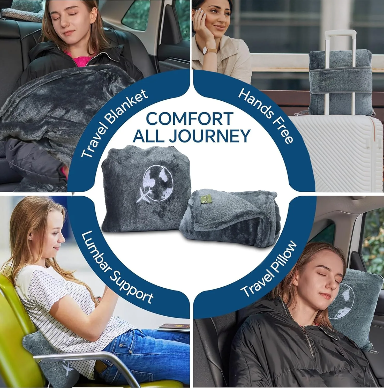 AAZEEM Travel Blanket and - view 4