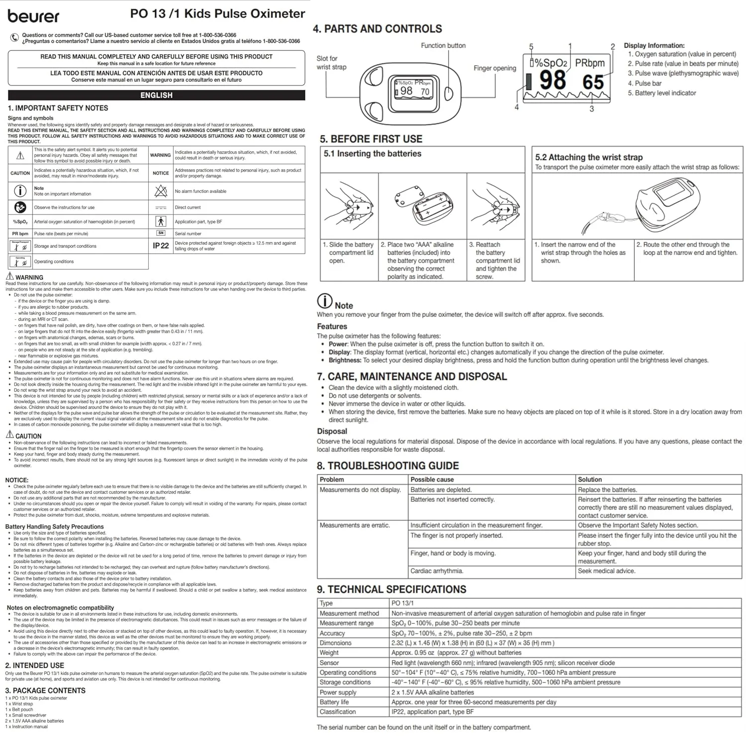 best pulse oximeter - Beurer German Engineering P0 13 Kid's 10 Beurer German Engineering - view 10